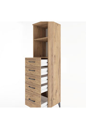 Hyperion Dolap 2 Raflı 5 Çekmeceli 44x44x182 - S55M040V9B