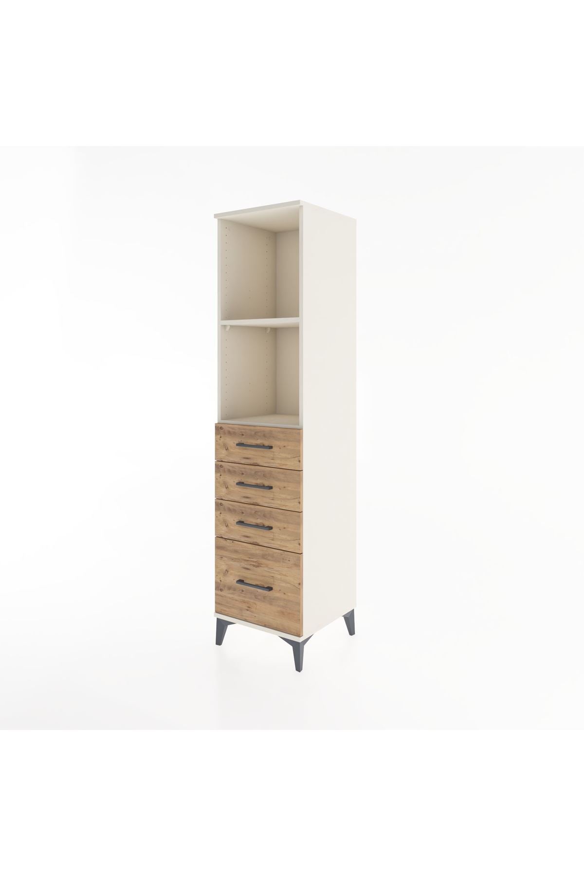 Hyperion Dolap 2 Raflı 4 Çekmeceli 44x44x182 - S55M041V3B