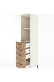Hyperion Dolap 2 Raflı 4 Çekmeceli 44x44x182 - S55M041V3B
