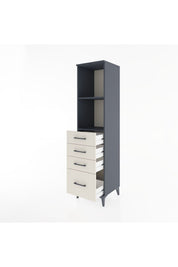 Hyperion Dolap 2 Raflı 4 Çekmeceli 44x44x182 - S55M041V4B