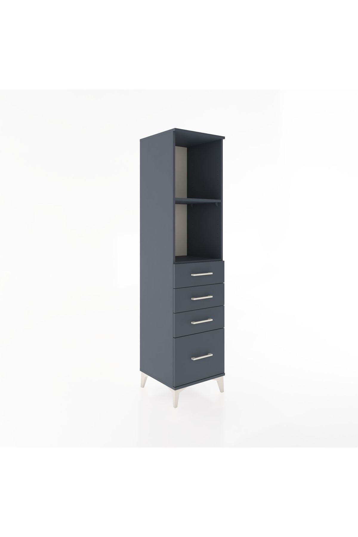 Hyperion Dolap 2 Raflı 4 Çekmeceli 44x44x182 - S55M041V5B