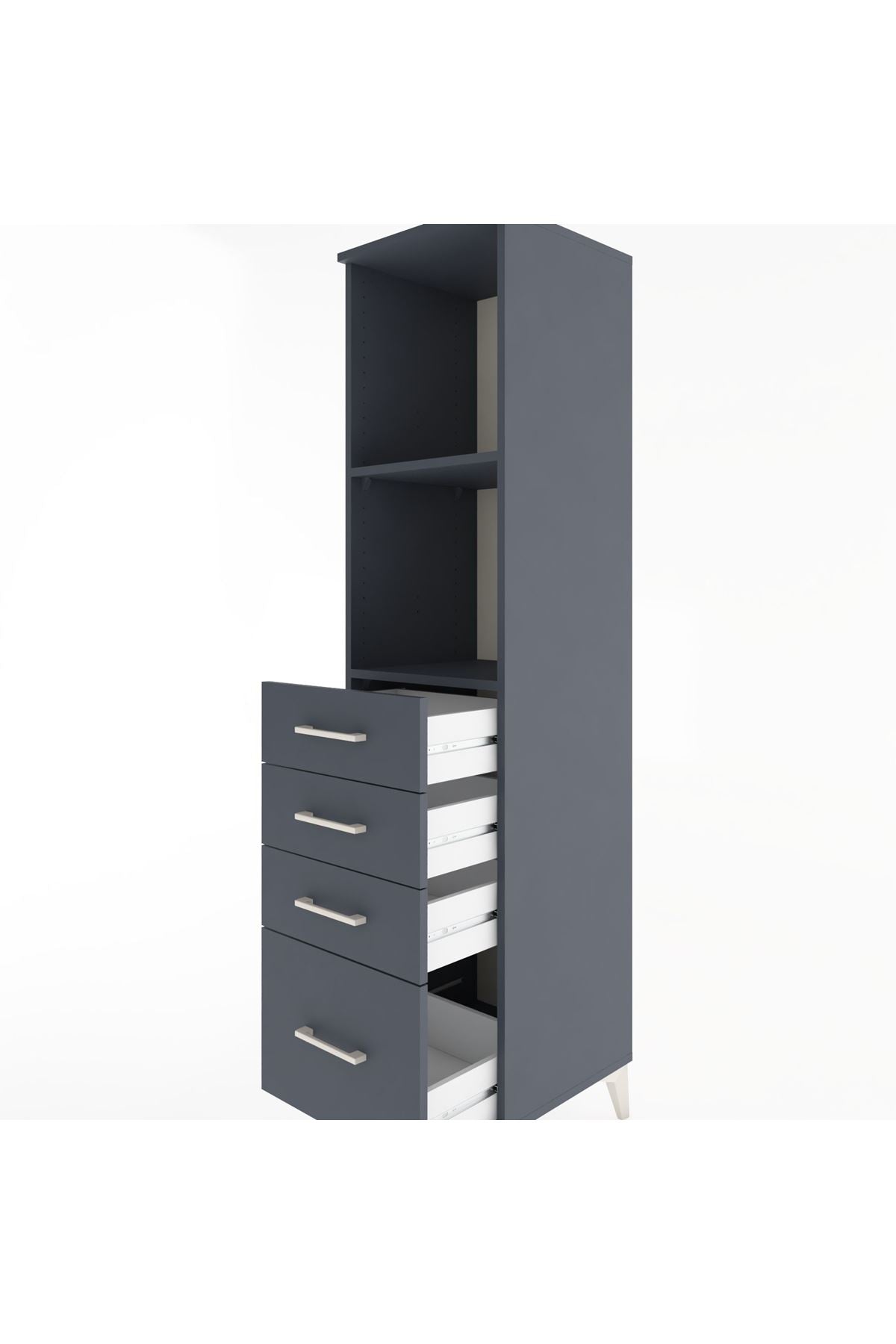 Hyperion Dolap 2 Raflı 4 Çekmeceli 44x44x182 - S55M041V5B