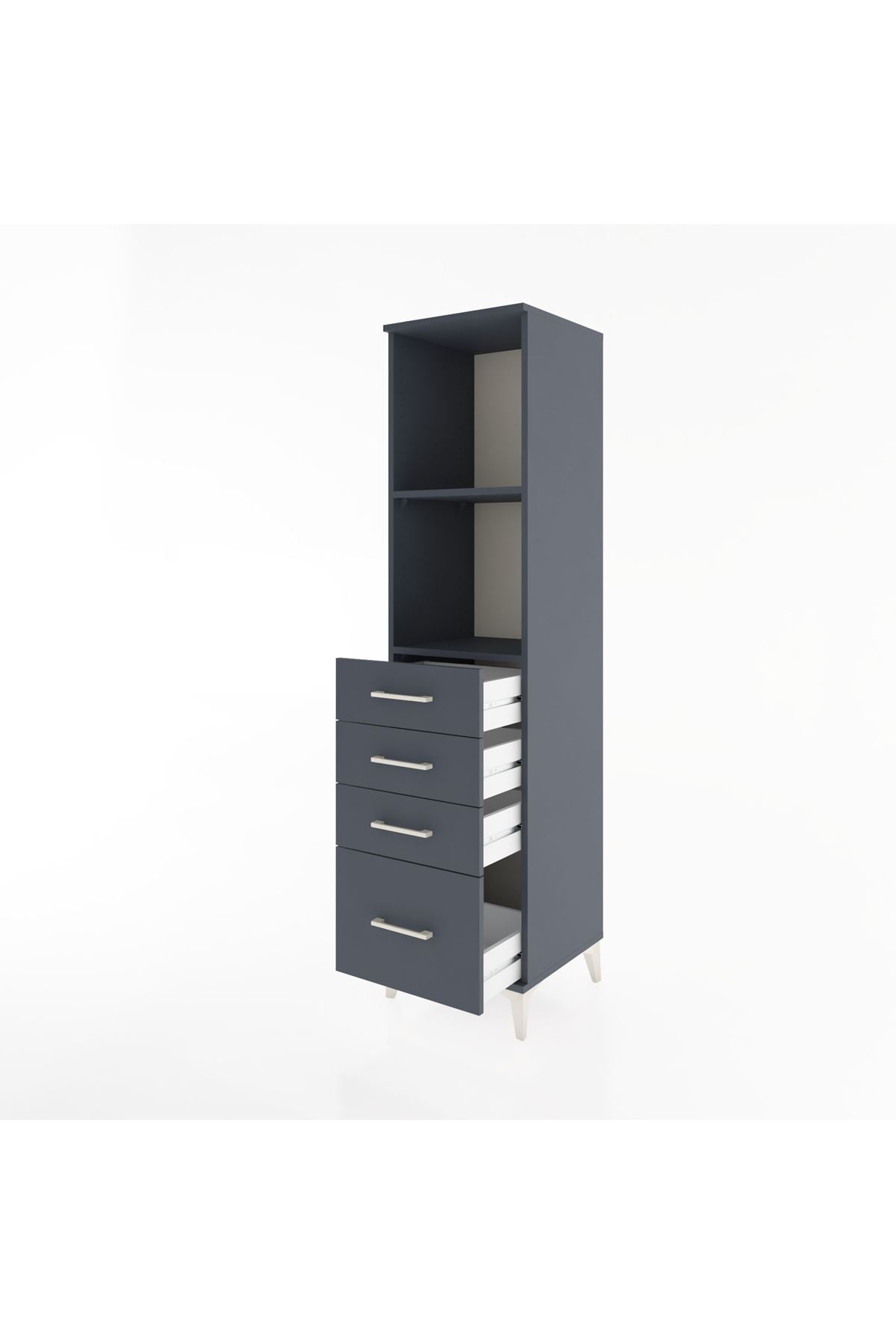 Hyperion Dolap 2 Raflı 4 Çekmeceli 44x44x182 - S55M041V5B
