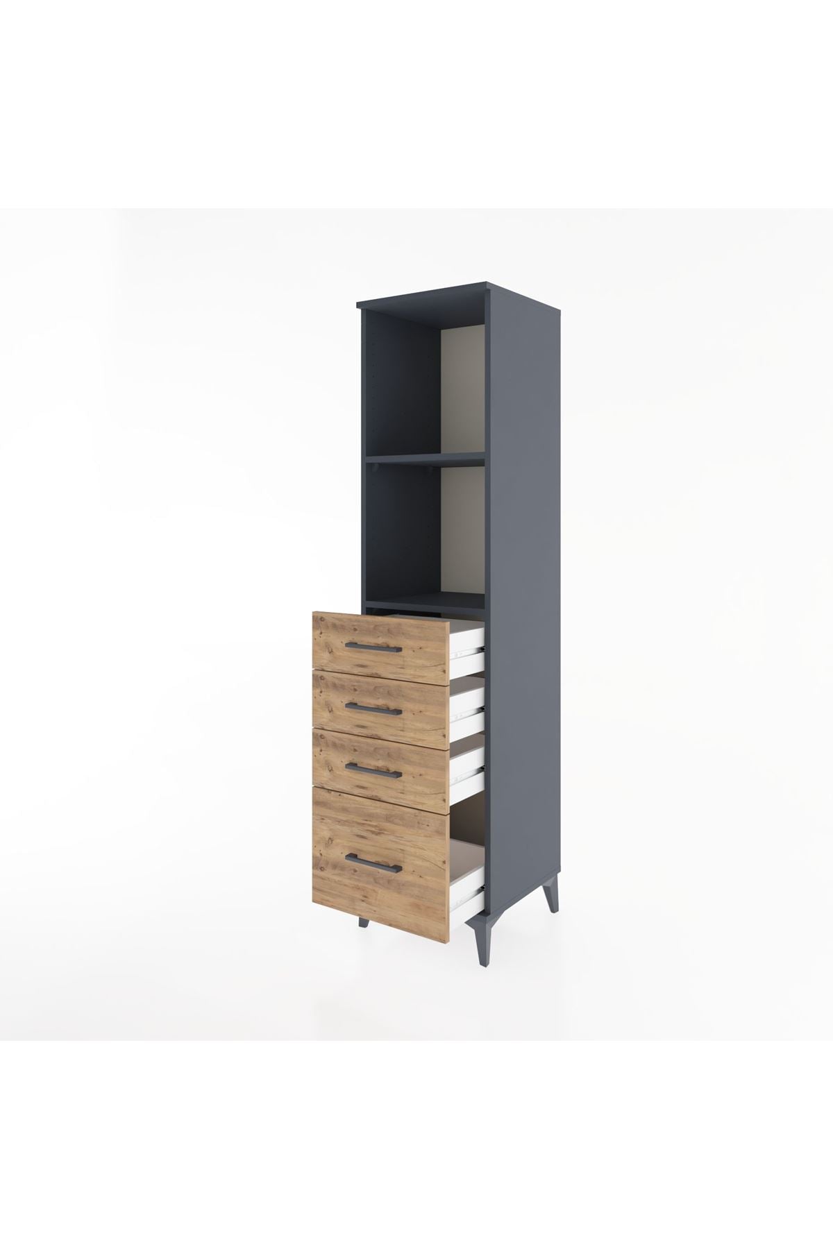 Hyperion Dolap 2 Raflı 4 Çekmeceli 44x44x182 - S55M041V6B