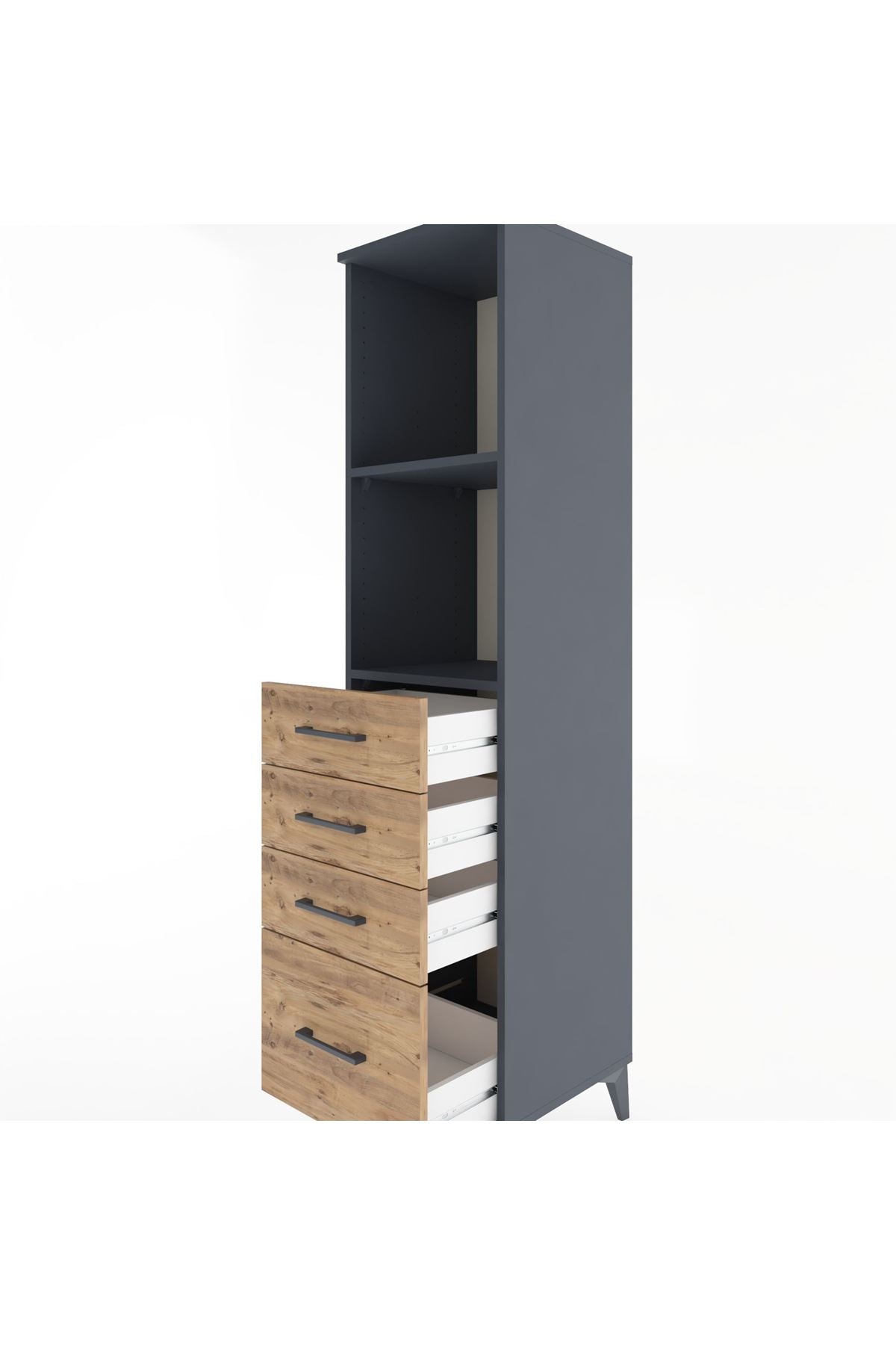 Hyperion Dolap 2 Raflı 4 Çekmeceli 44x44x182 - S55M041V6B