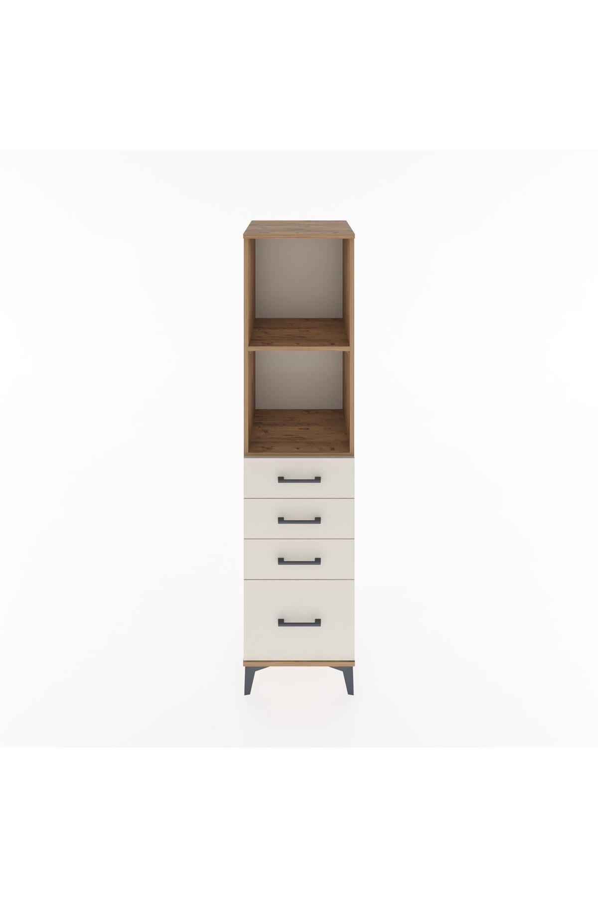 Hyperion Dolap 2 Raflı 4 Çekmeceli 44x44x182 - S55M041V7B