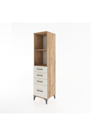 Hyperion Dolap 2 Raflı 4 Çekmeceli 44x44x182 - S55M041V7B