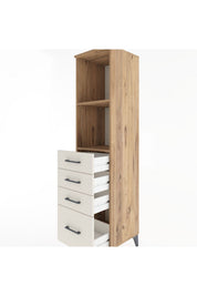 Hyperion Dolap 2 Raflı 4 Çekmeceli 44x44x182 - S55M041V7B