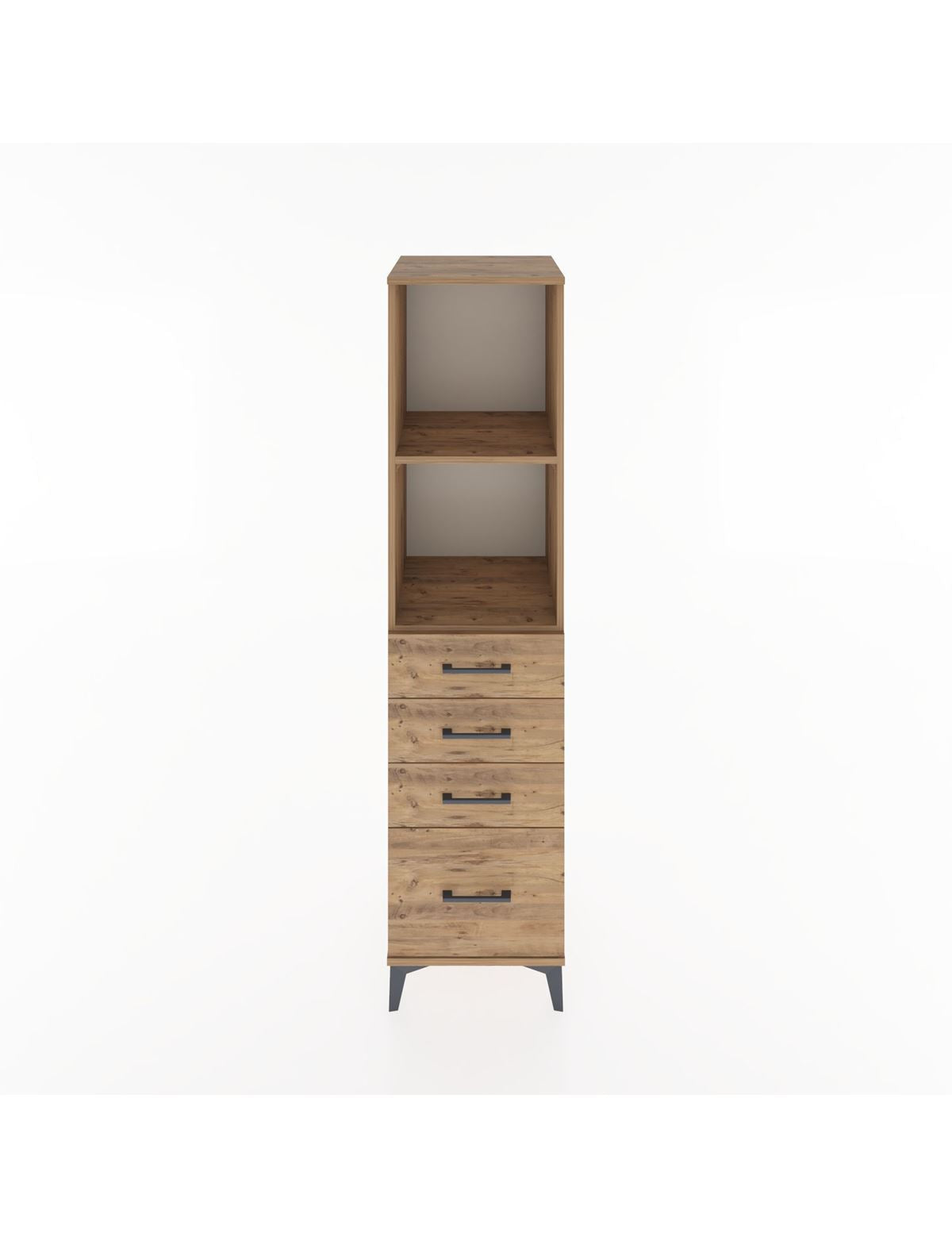 Hyperion Dolap 2 Raflı 4 Çekmeceli 44x44x182 - S55M041V9B