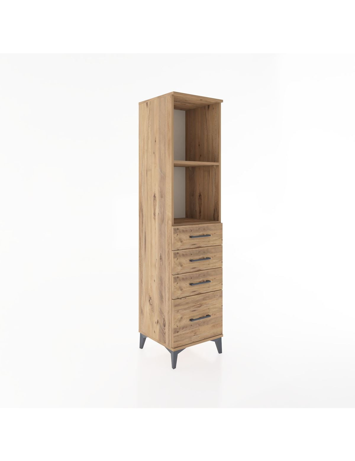 Hyperion Dolap 2 Raflı 4 Çekmeceli 44x44x182 - S55M041V9B