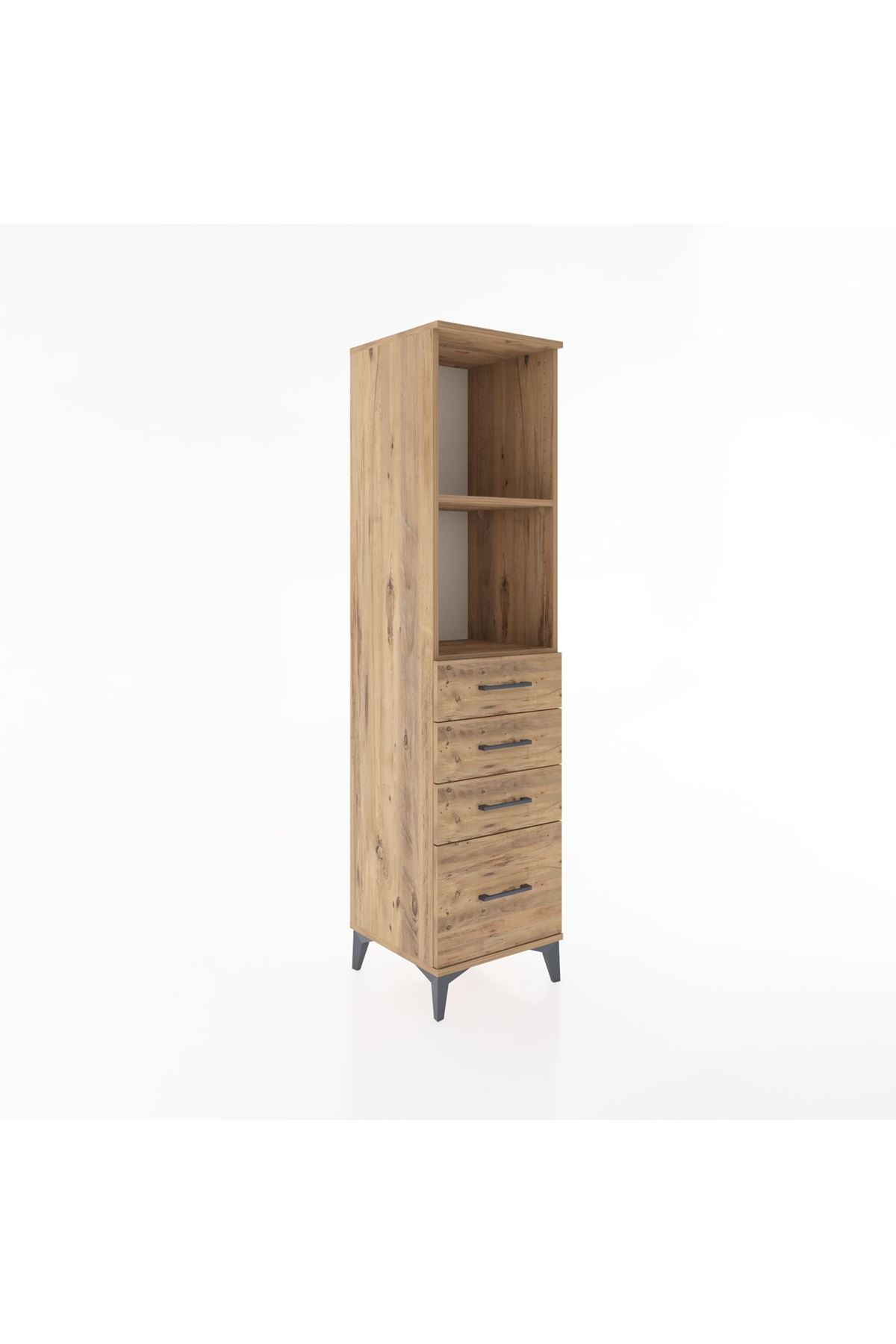 Hyperion Dolap 2 Raflı 4 Çekmeceli 44x44x182 - S55M041V9B