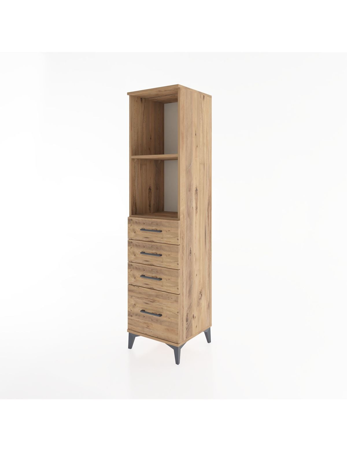 Hyperion Dolap 2 Raflı 4 Çekmeceli 44x44x182 - S55M041V9B