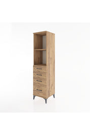 Hyperion Dolap 2 Raflı 4 Çekmeceli 44x44x182 - S55M041V9B