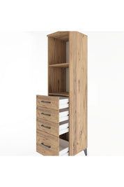 Hyperion Dolap 2 Raflı 4 Çekmeceli 44x44x182 - S55M041V9B