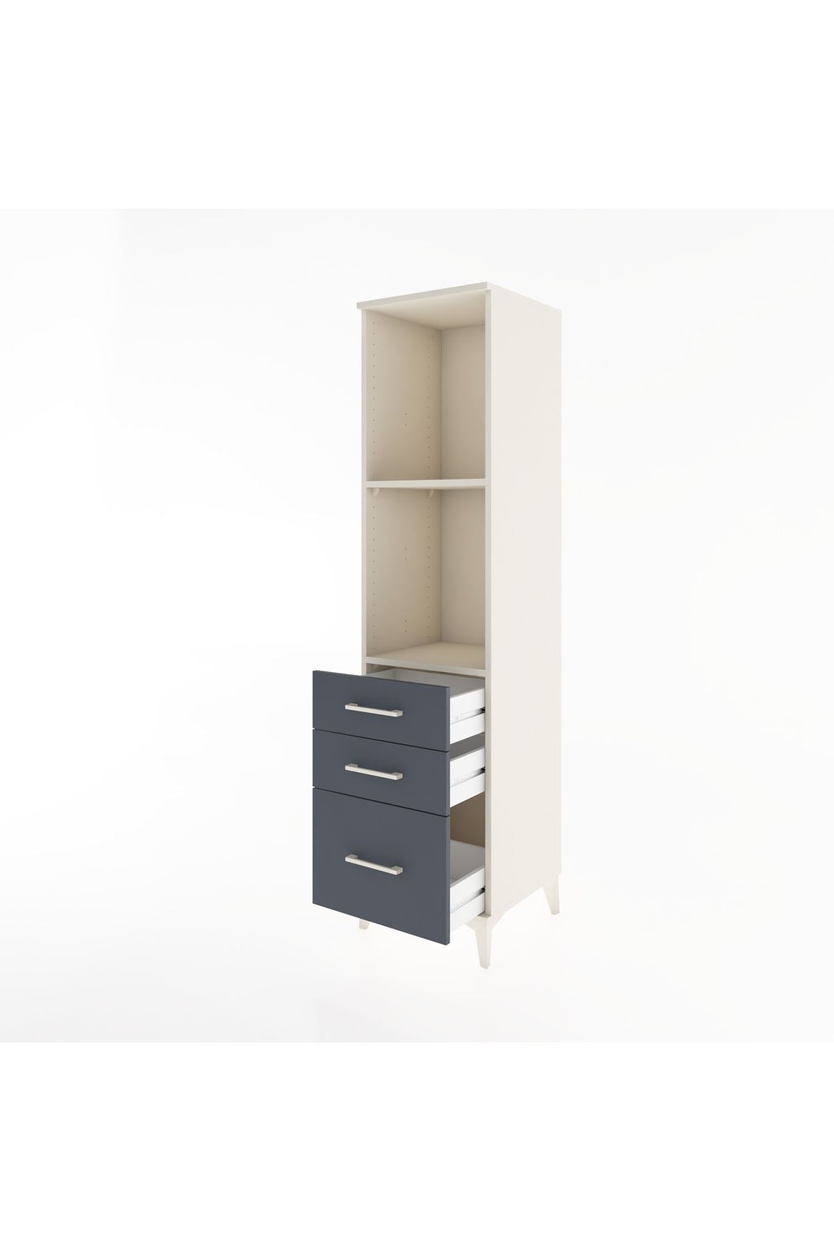 Hyperion Dolap 2 Raflı 3 Çekmeceli 44x44x182 - S55M042V2B