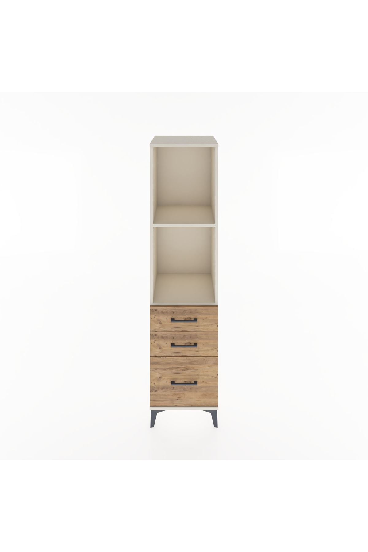Hyperion Dolap 2 Raflı 3 Çekmeceli 44x44x182 - S55M042V3B