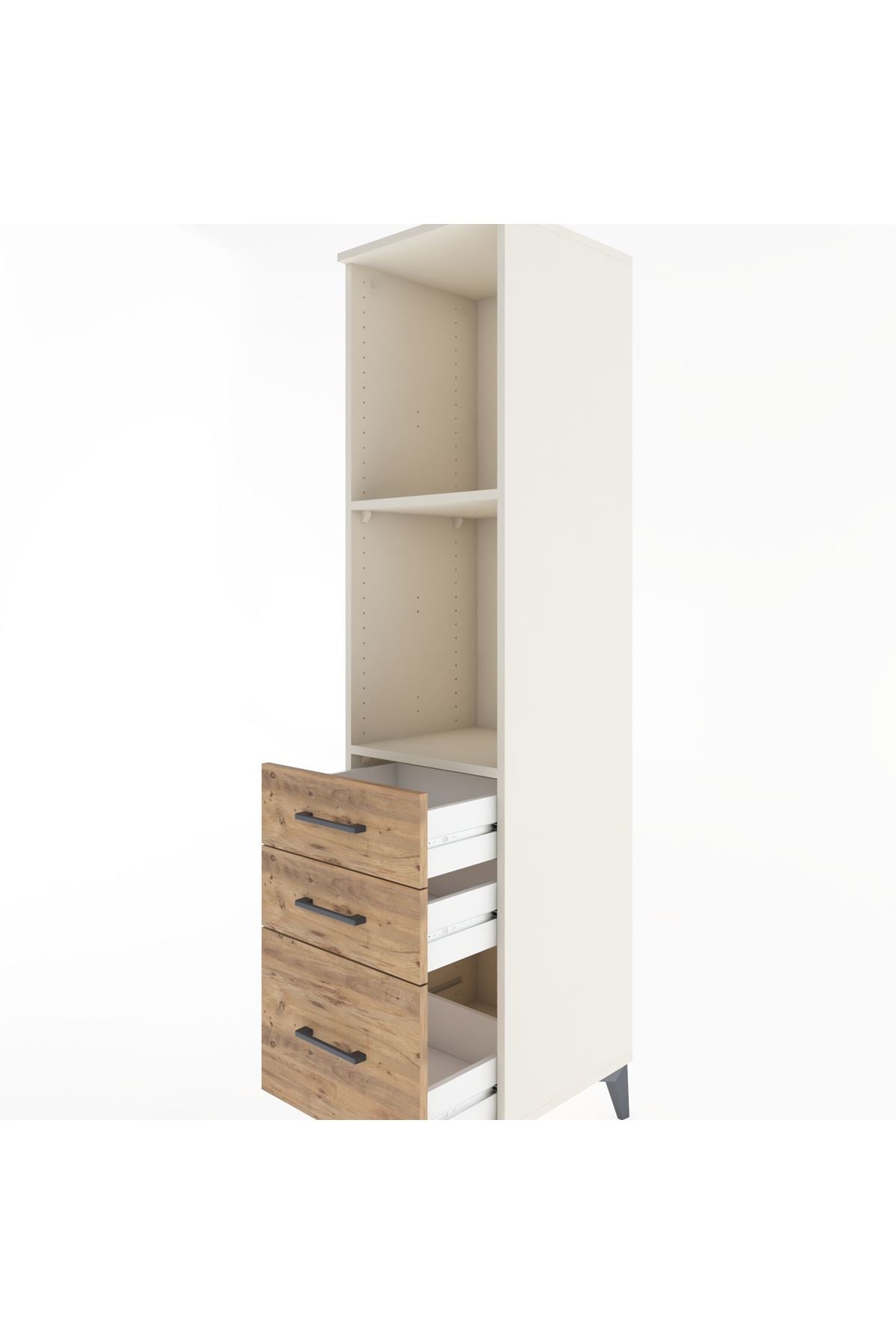 Hyperion Dolap 2 Raflı 3 Çekmeceli 44x44x182 - S55M042V3B