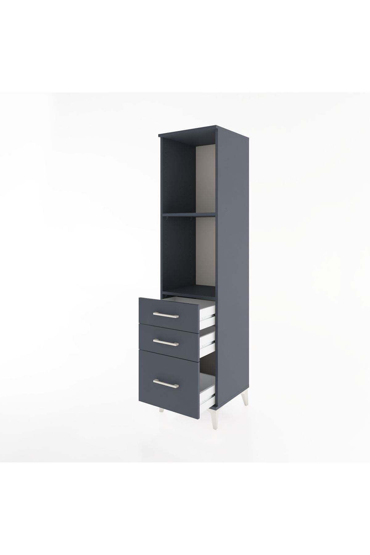 Hyperion Dolap 2 Raflı 3 Çekmeceli 44x44x182 - S55M042V5B