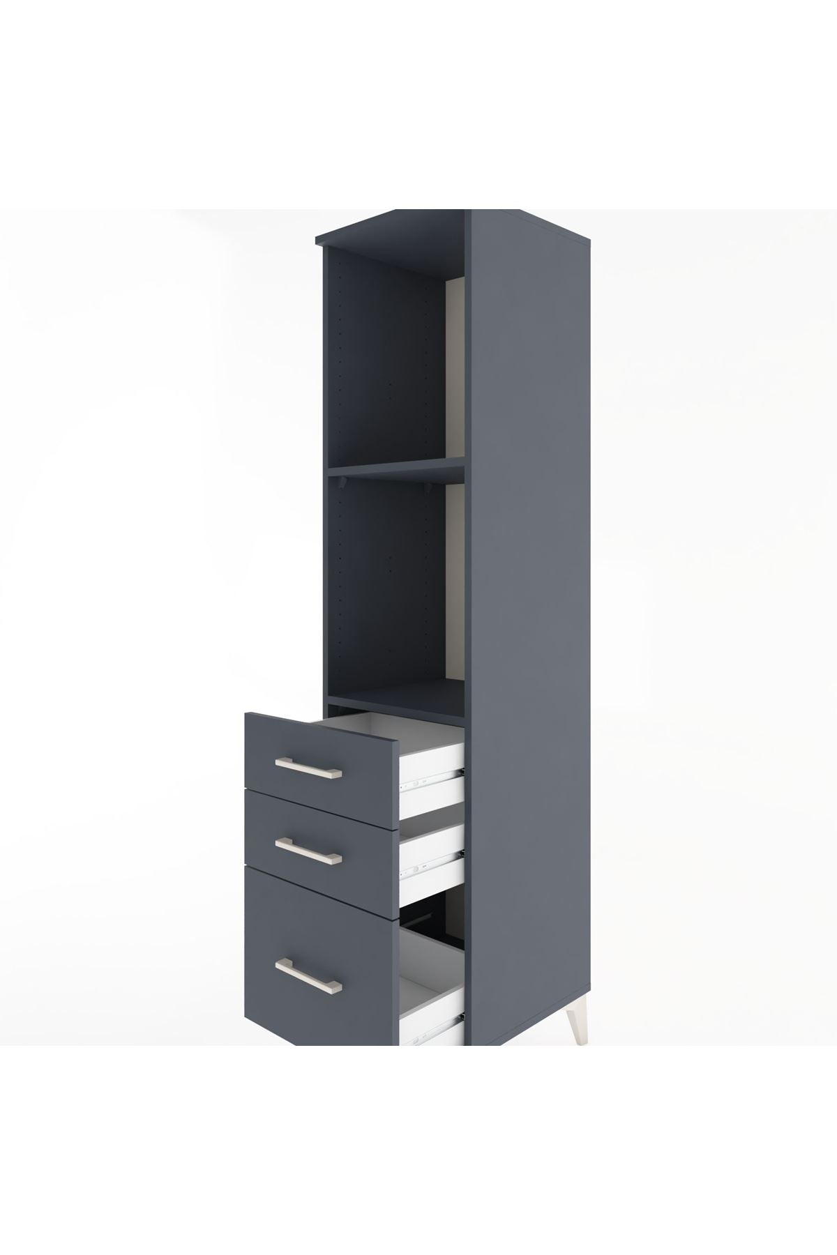 Hyperion Dolap 2 Raflı 3 Çekmeceli 44x44x182 - S55M042V5B