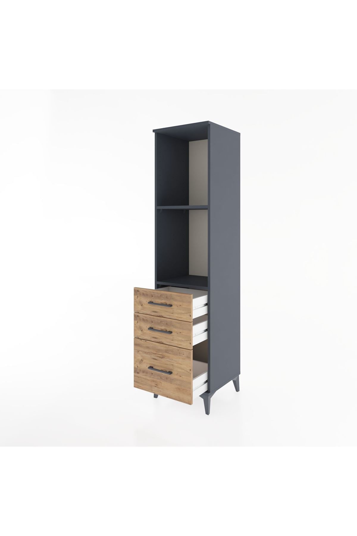 Hyperion Dolap 2 Raflı 3 Çekmeceli 44x44x182 - S55M042V6B