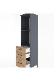 Hyperion Dolap 2 Raflı 3 Çekmeceli 44x44x182 - S55M042V6B