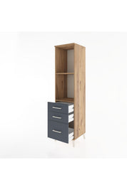 Hyperion Dolap 2 Raflı 3 Çekmeceli 44x44x182 - S55M042V8B