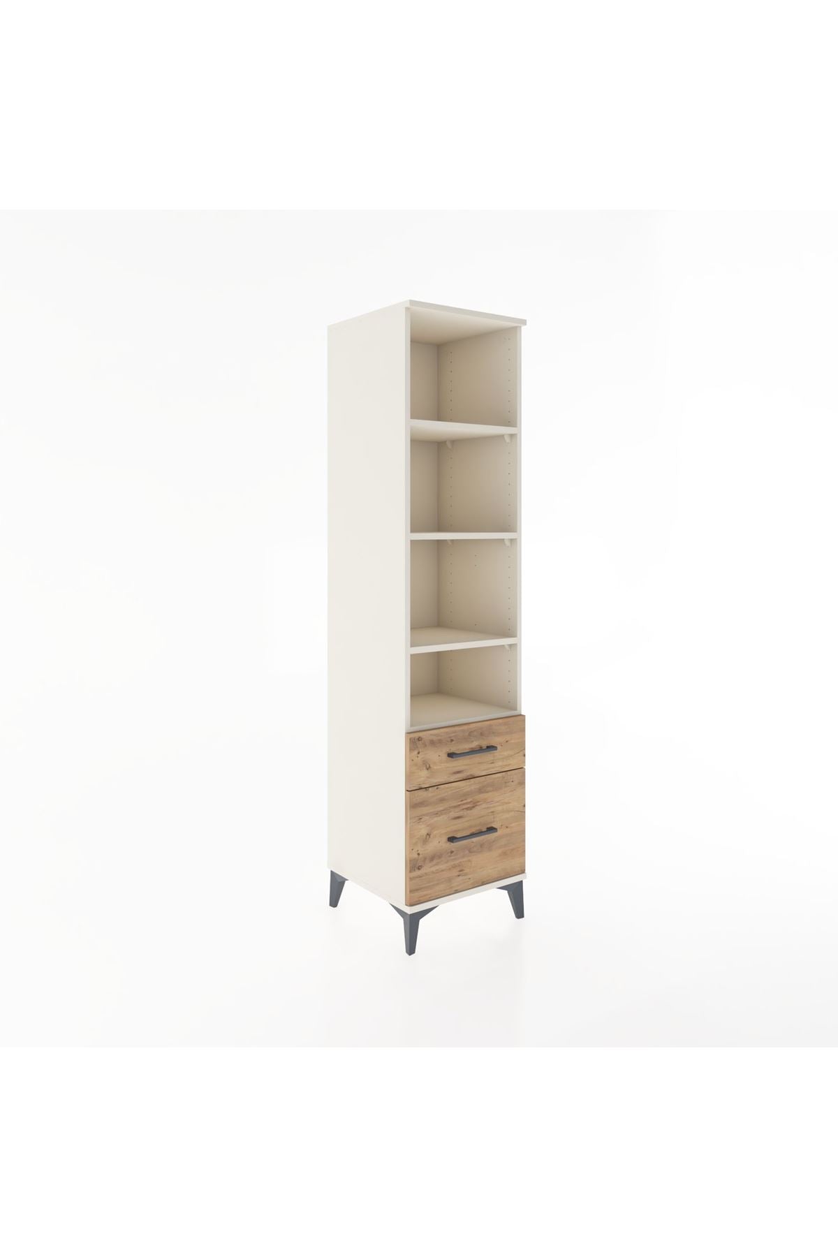 Hyperion Dolap 4 Raflı 2 Çekmeceli 44x44x182 - S55M043V3B