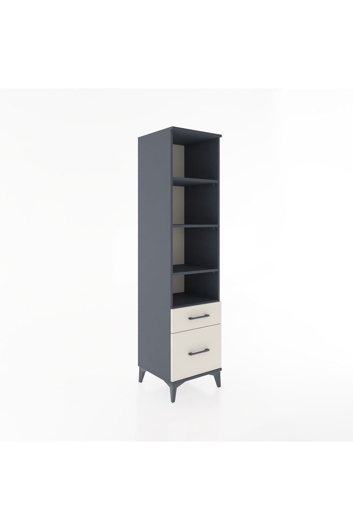 Hyperion Dolap 4 Raflı 2 Çekmeceli 44x44x182 - S55M043V4B