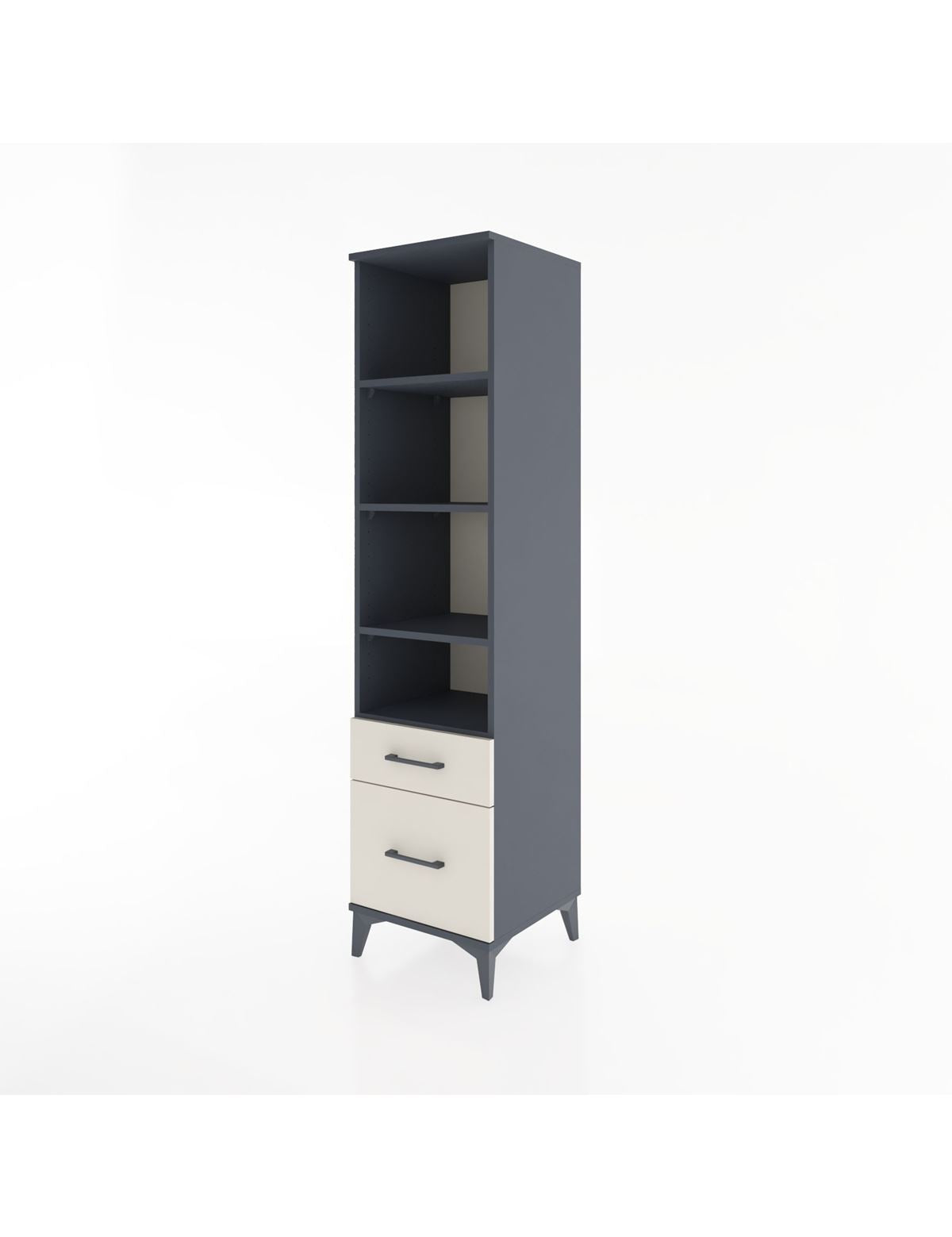Hyperion Dolap 4 Raflı 2 Çekmeceli 44x44x182 - S55M043V4B