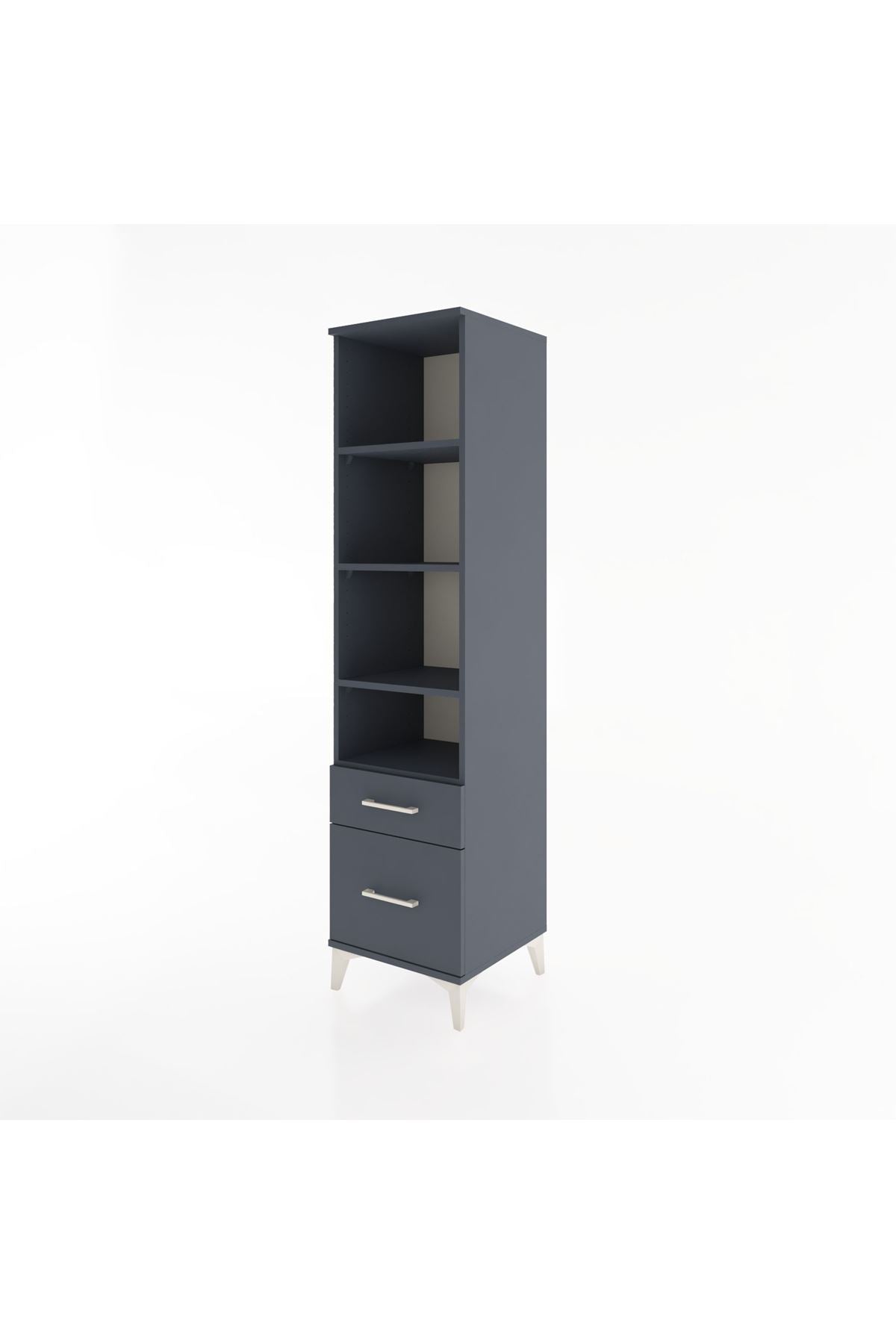 Hyperion Dolap 4 Raflı 2 Çekmeceli 44x44x182 - S55M043V5B