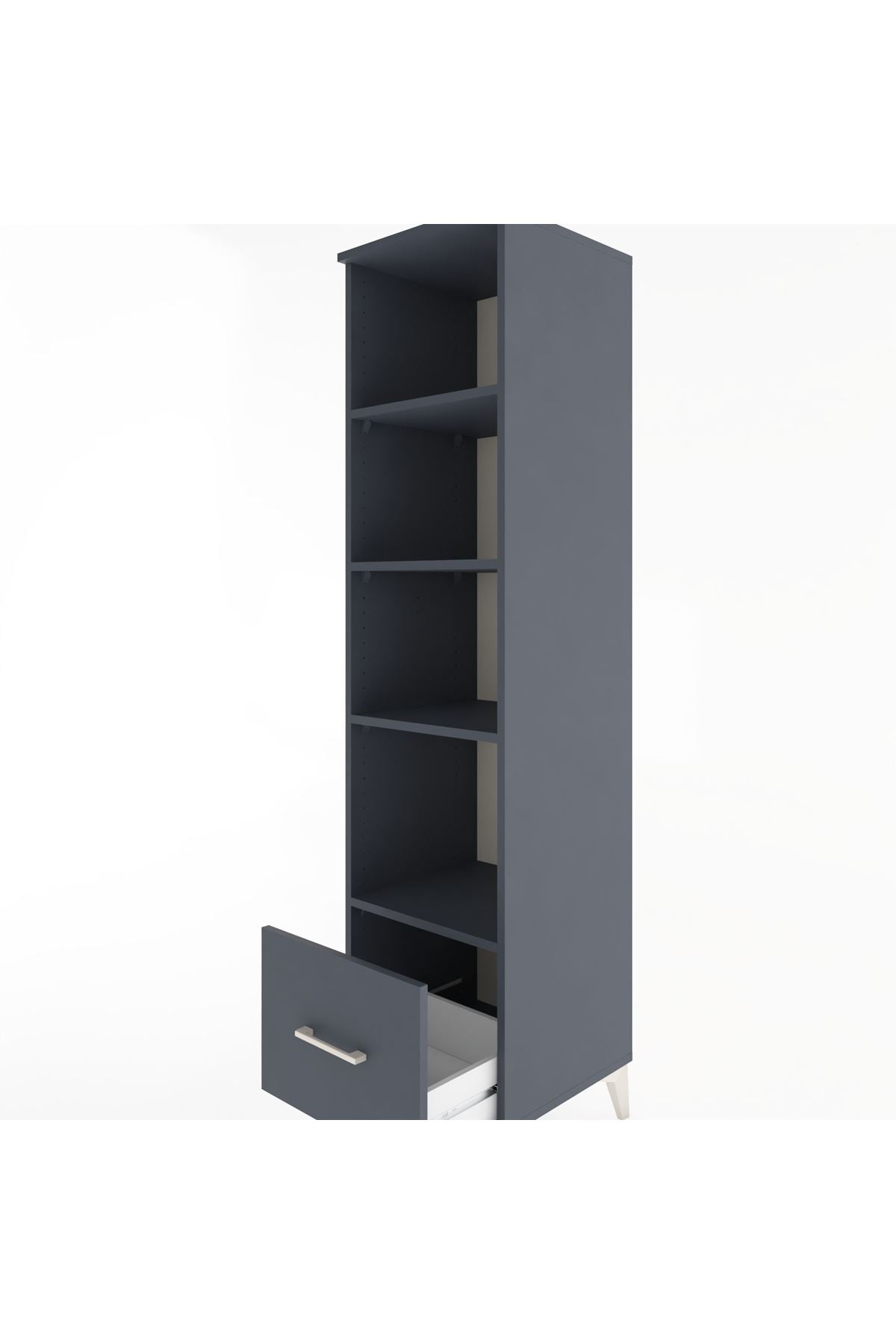 Hyperion Dolap 4 Raflı Tek Çekmeceli 44x44x182 - S55M044V5B