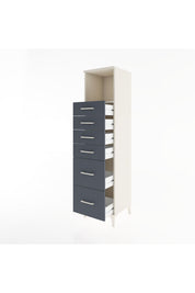 Hyperion Dolap Tek Raflı 6 Çekmeceli 44x44x182 - S55M045V2B