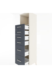 Hyperion Dolap Tek Raflı 6 Çekmeceli 44x44x182 - S55M045V2B