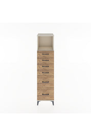 Hyperion Dolap Tek Raflı 6 Çekmeceli 44x44x182 - S55M045V3B