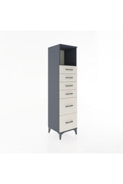 Hyperion Dolap Tek Raflı 6 Çekmeceli 44x44x182 - S55M045V4B