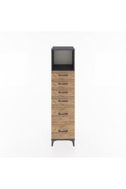 Hyperion Dolap Tek Raflı 6 Çekmeceli 44x44x182 - S55M045V6B