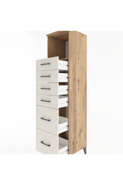 Hyperion Dolap Tek Raflı 6 Çekmeceli 44x44x182 - S55M045V7B