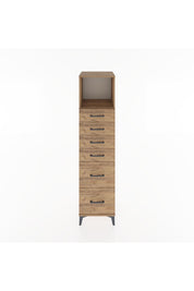 Hyperion Dolap Tek Raflı 6 Çekmeceli 44x44x182 - S55M045V9B