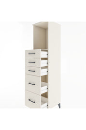 Hyperion Dolap Tek Raflı 5 Çekmeceli 44x44x182 - S55M046V1B