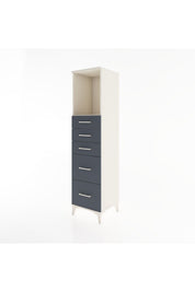 Hyperion Dolap Tek Raflı 5 Çekmeceli 44x44x182 - S55M046V2B