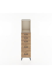 Hyperion Dolap Tek Raflı 5 Çekmeceli 44x44x182 - S55M046V3B