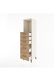 Hyperion Dolap Tek Raflı 5 Çekmeceli 44x44x182 - S55M046V3B