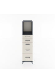 Hyperion Dolap Tek Raflı 5 Çekmeceli 44x44x182 - S55M046V4B