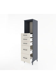 Hyperion Dolap Tek Raflı 5 Çekmeceli 44x44x182 - S55M046V4B