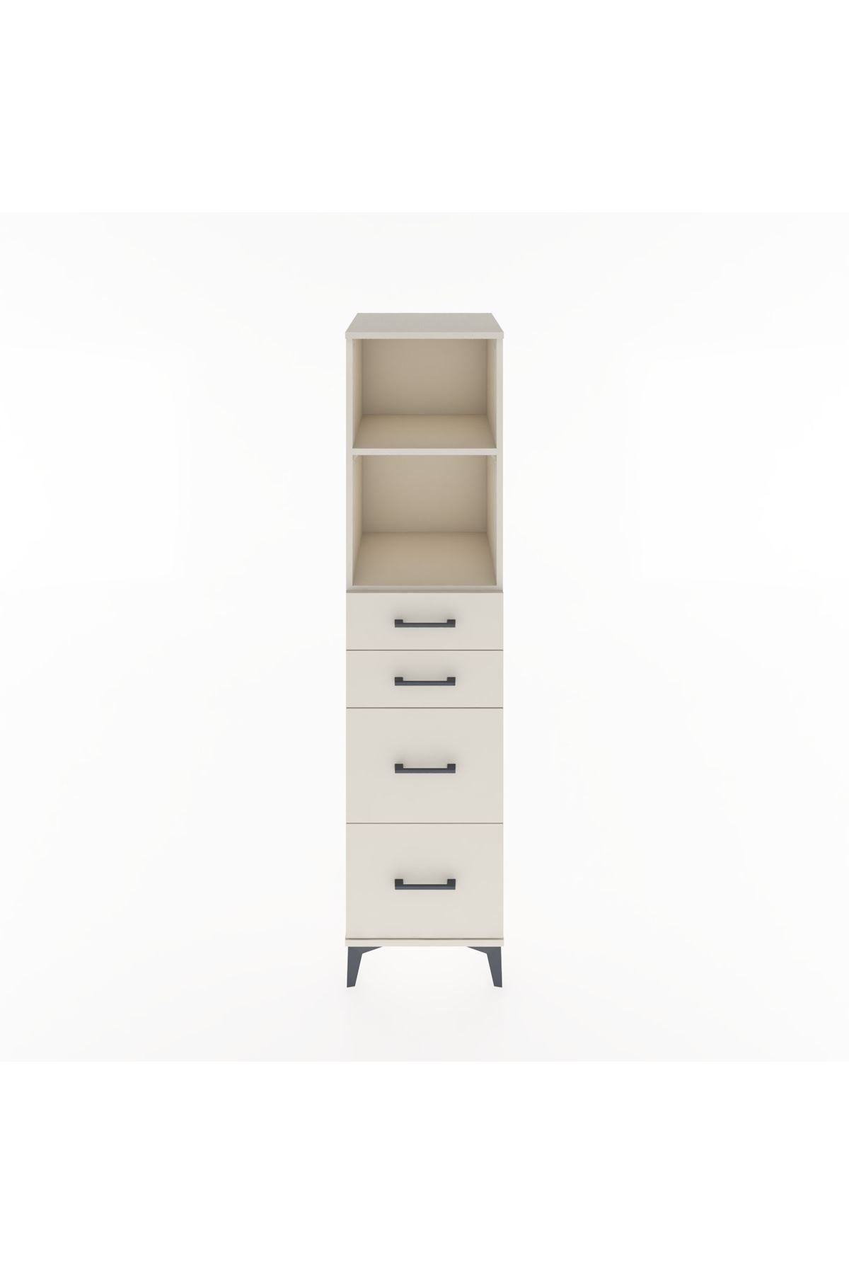 Hyperion Dolap 2 Raflı 4 Çekmeceli 44x44x182 - S55M047V1B