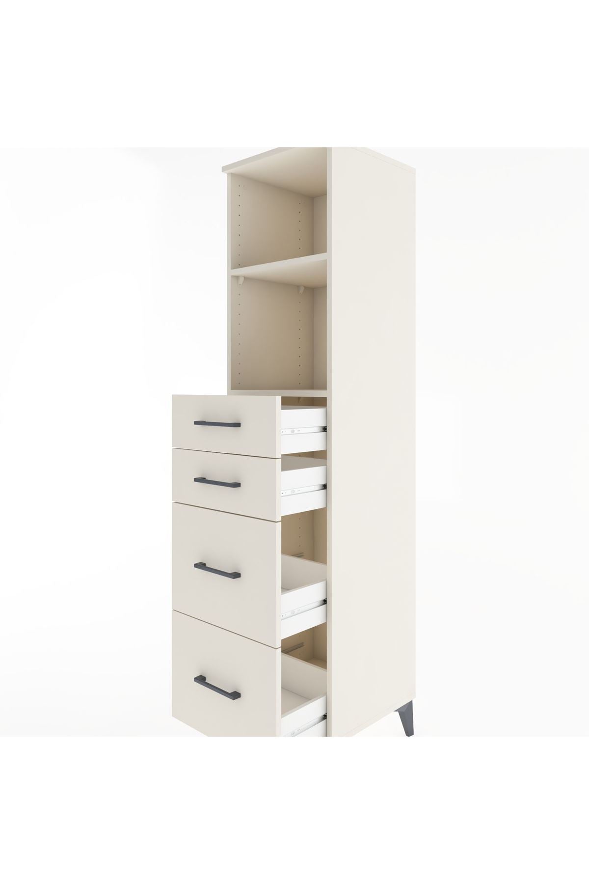 Hyperion Dolap 2 Raflı 4 Çekmeceli 44x44x182 - S55M047V1B