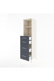 Hyperion Dolap 2 Raflı 4 Çekmeceli 44x44x182 - S55M047V2B