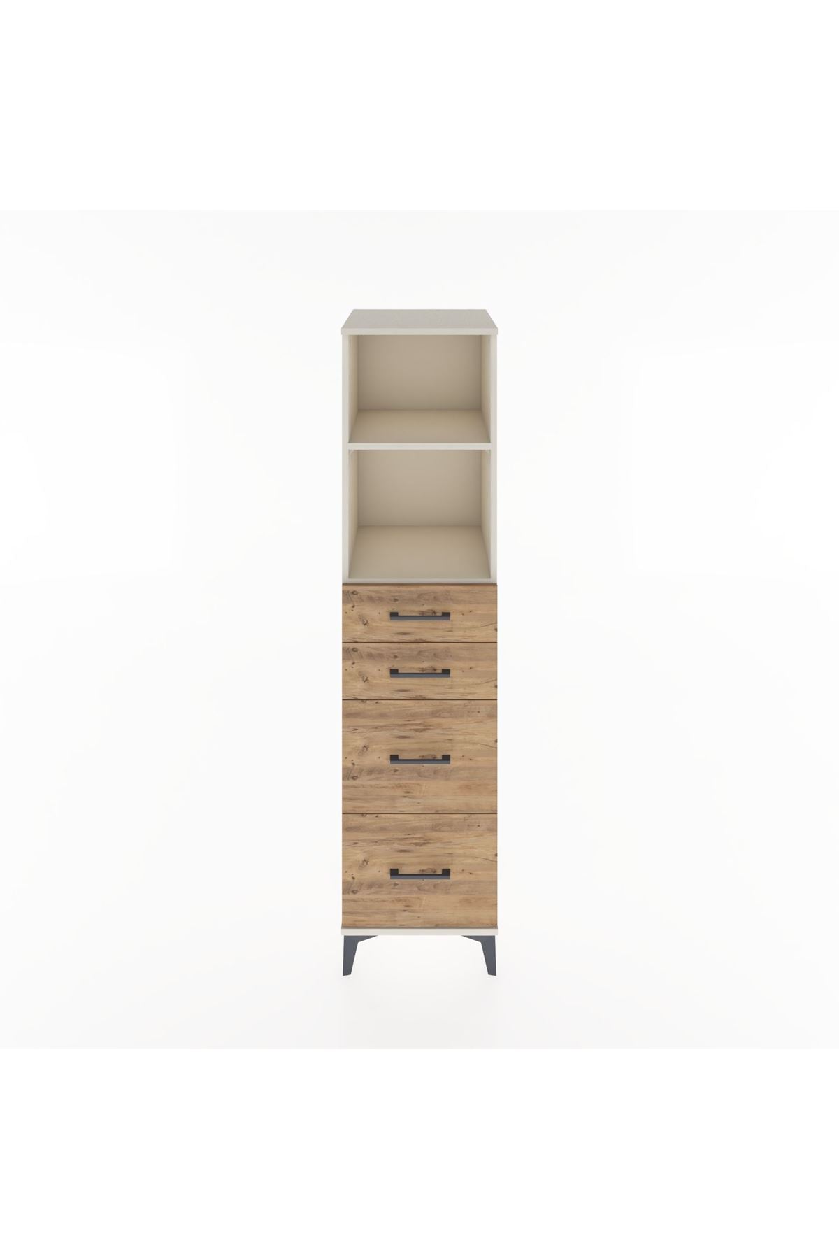 Hyperion Dolap 2 Raflı 4 Çekmeceli 44x44x182 - S55M047V3B