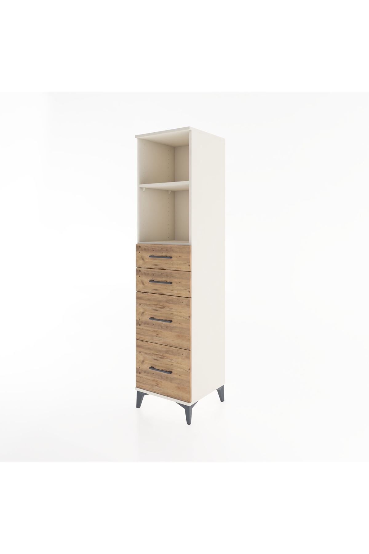 Hyperion Dolap 2 Raflı 4 Çekmeceli 44x44x182 - S55M047V3B