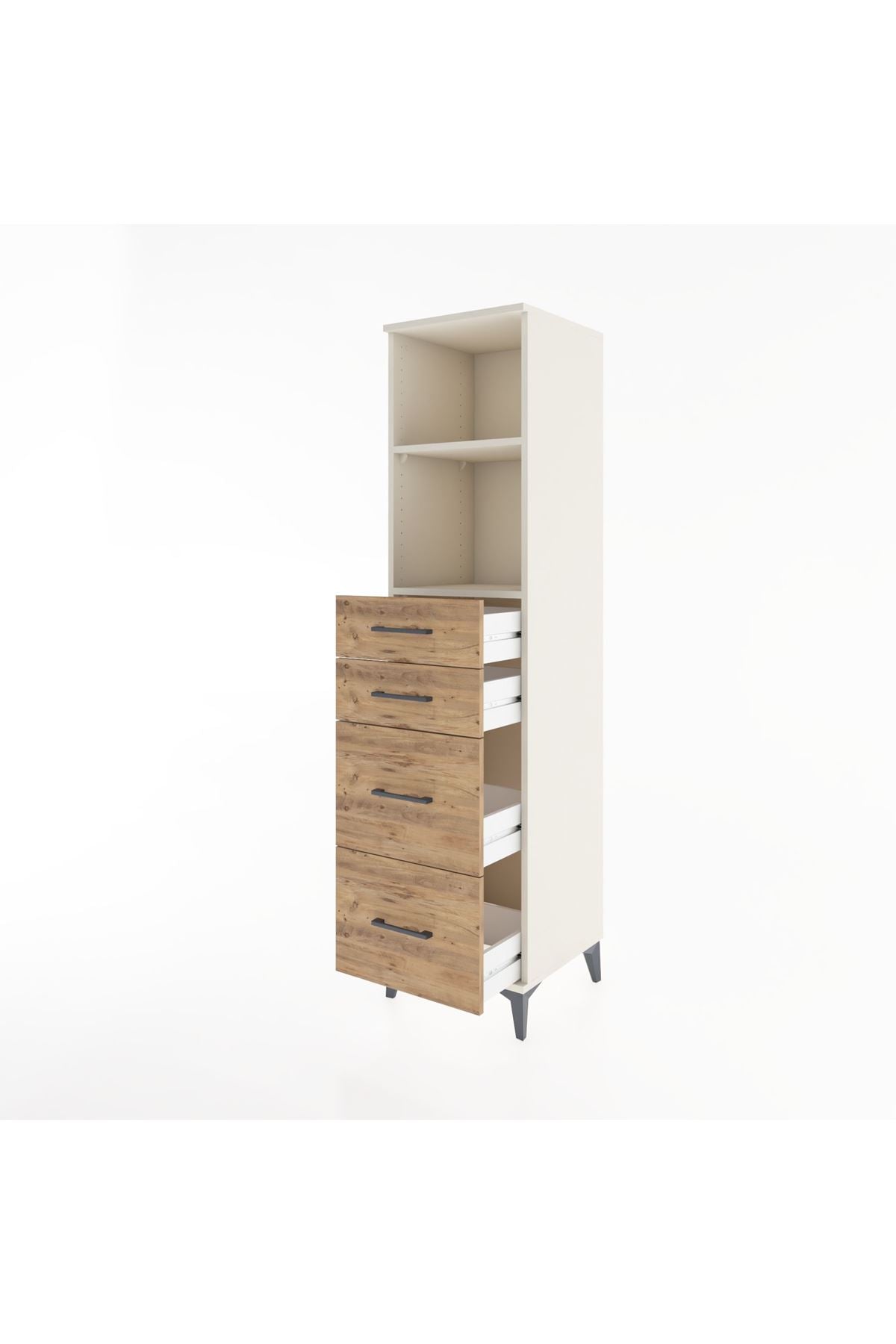 Hyperion Dolap 2 Raflı 4 Çekmeceli 44x44x182 - S55M047V3B